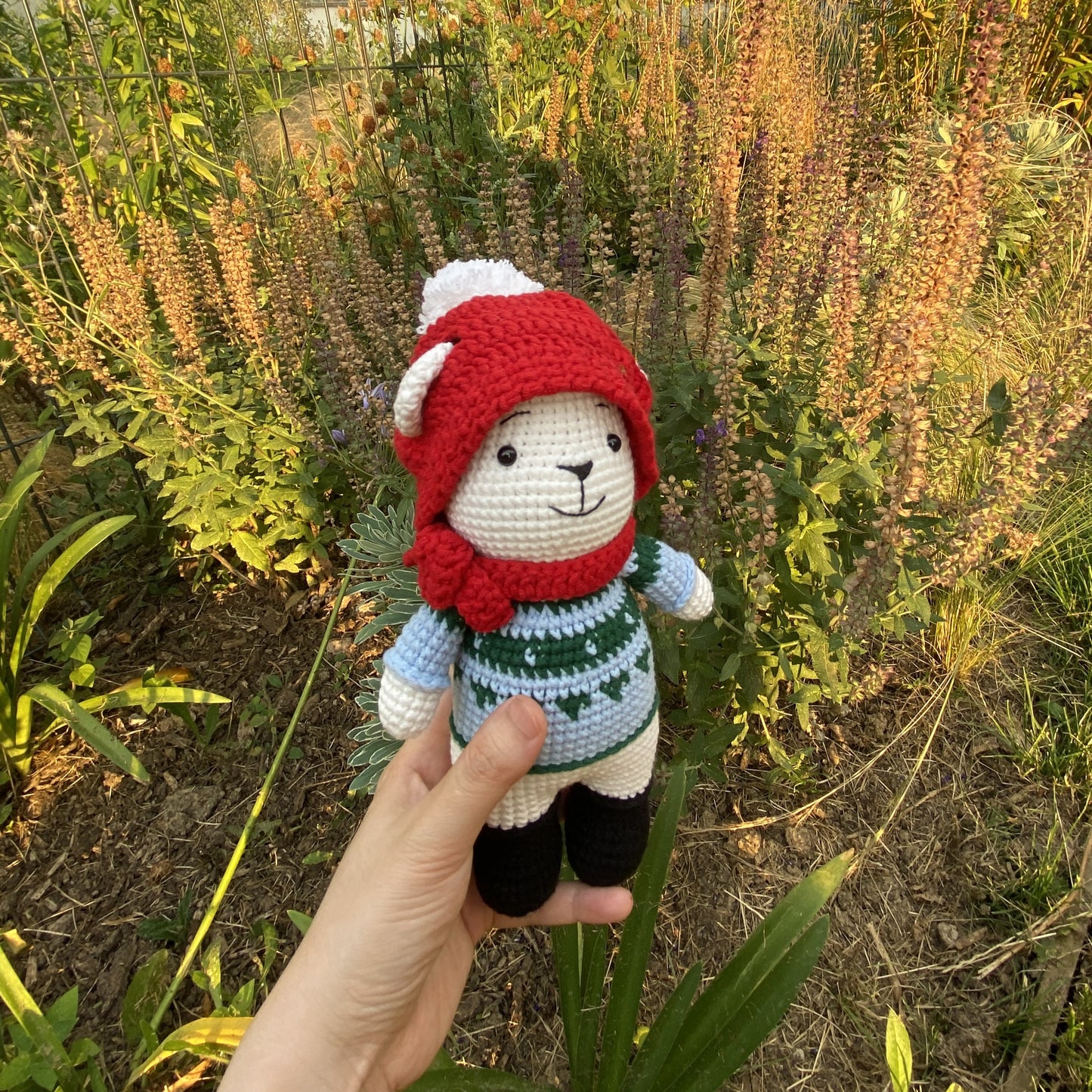 Ours Mignon en Crochet Fait Main pour Noël