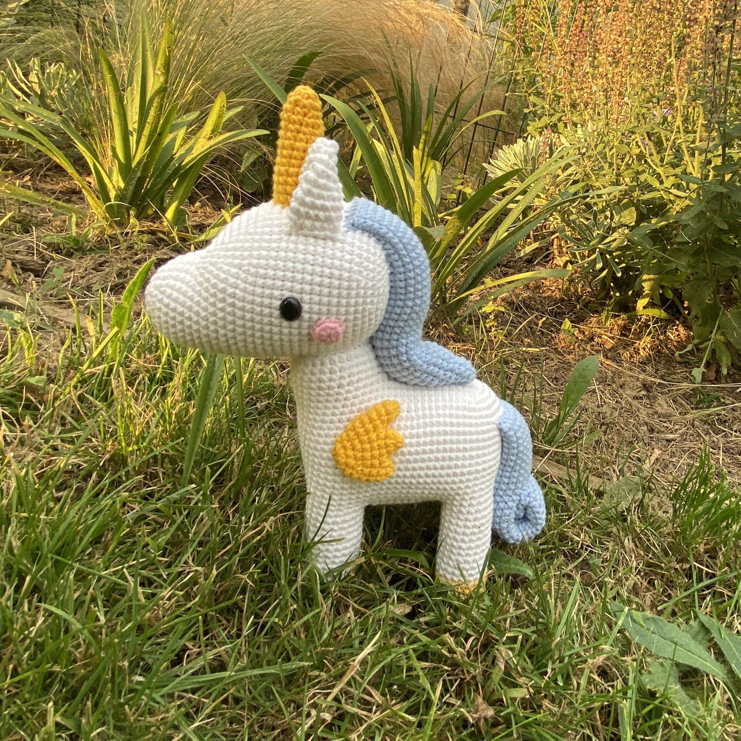 Licorne Cheval en Crochet Fait Main