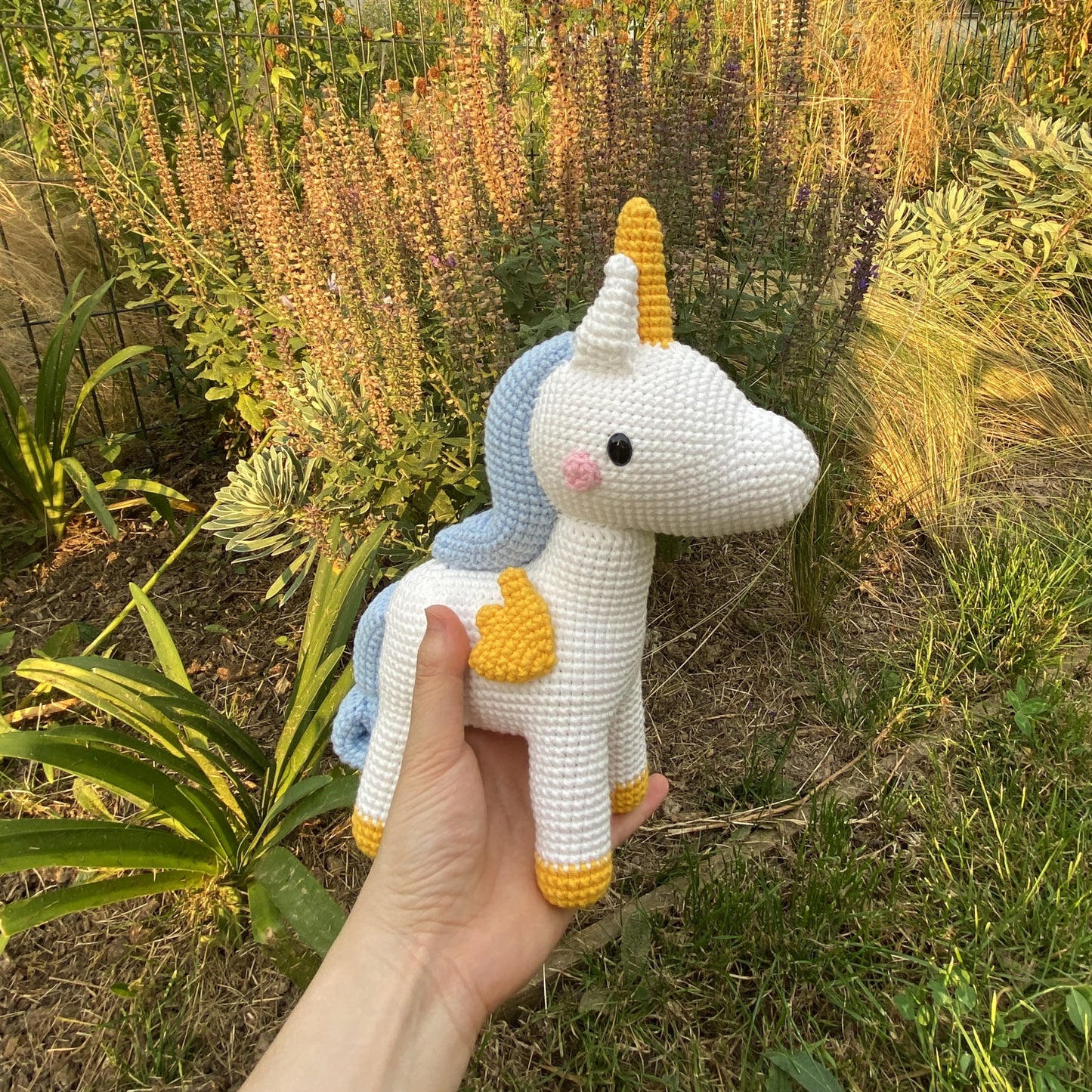 Licorne Cheval en Crochet Fait Main