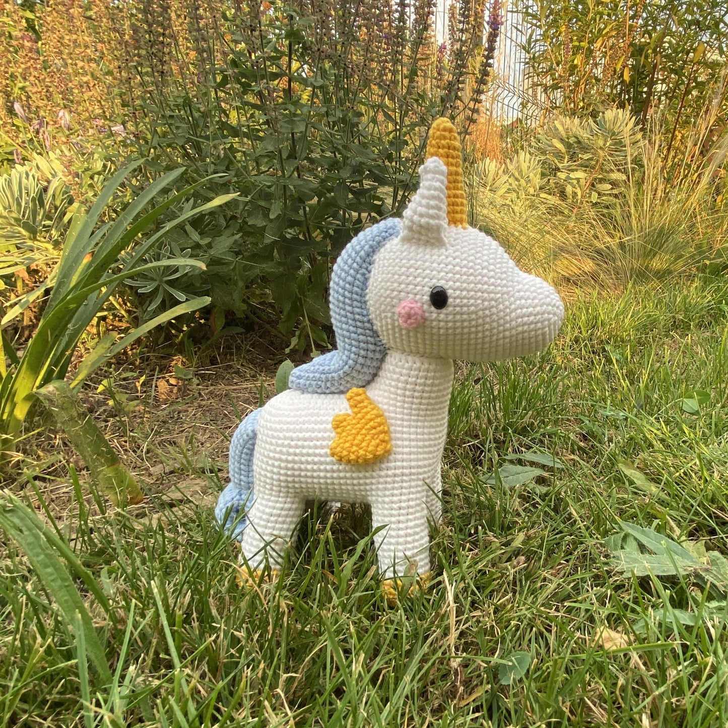 Licorne Cheval en Crochet Fait Main