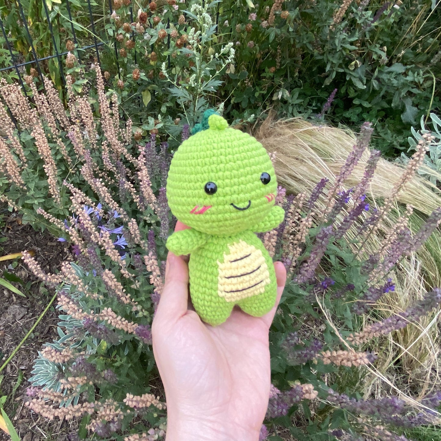 Porte-clés Dinosaure Mignon au Crochet Fait Main