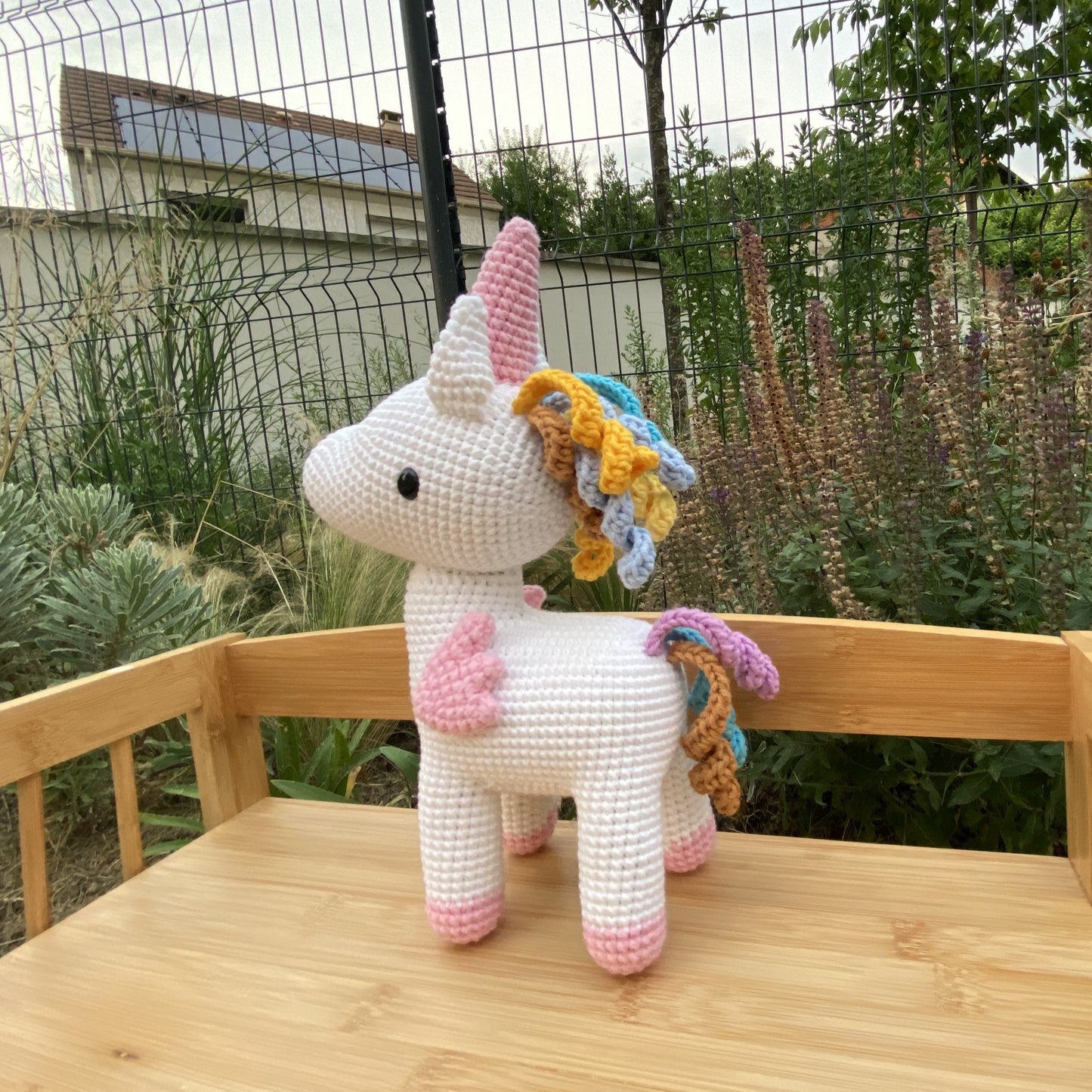 Licorne Cheval en Crochet Fait Main