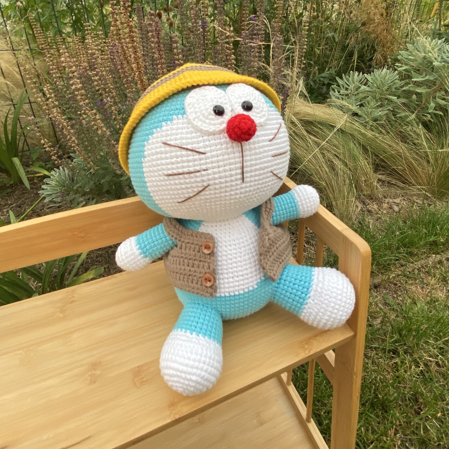 Doraemon Géant en Crochet Fait Main