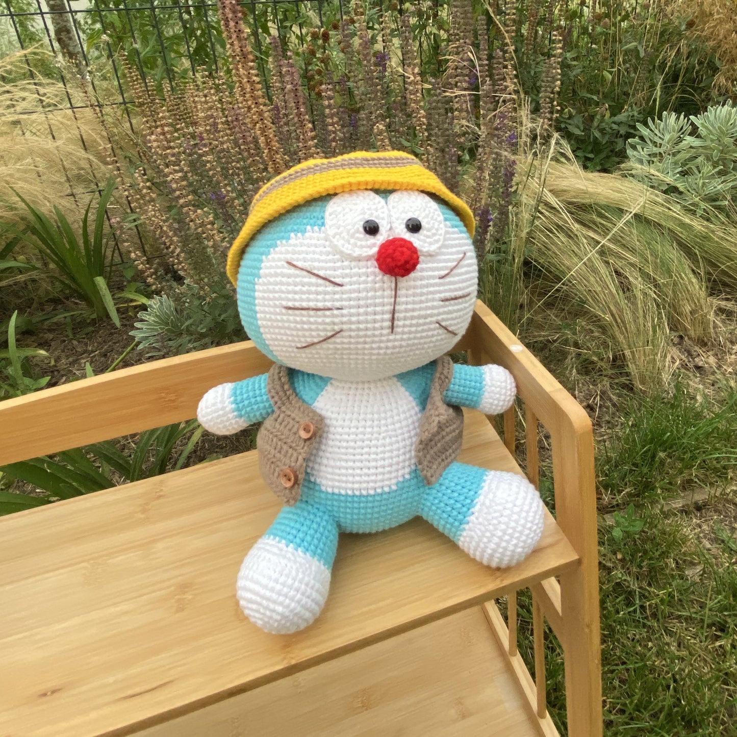 Doraemon Géant en Crochet Fait Main