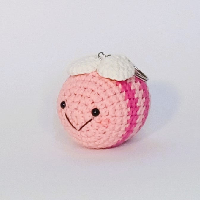 Porte-clés en forme d'abeille au crochet