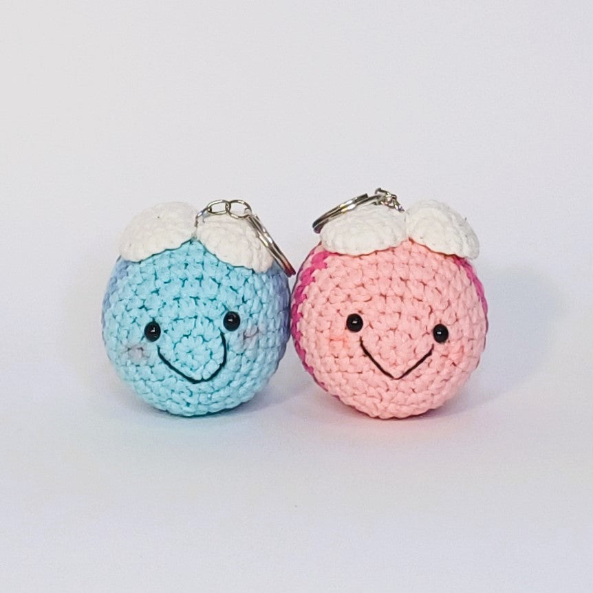 Porte-clés en forme d'abeille au crochet