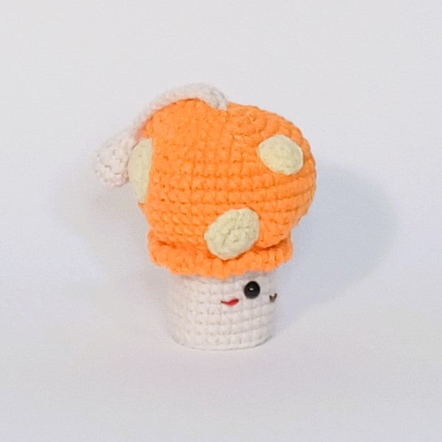 Porte-clés en forme de champignon au crochet