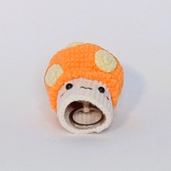 Porte-clés en forme de champignon au crochet