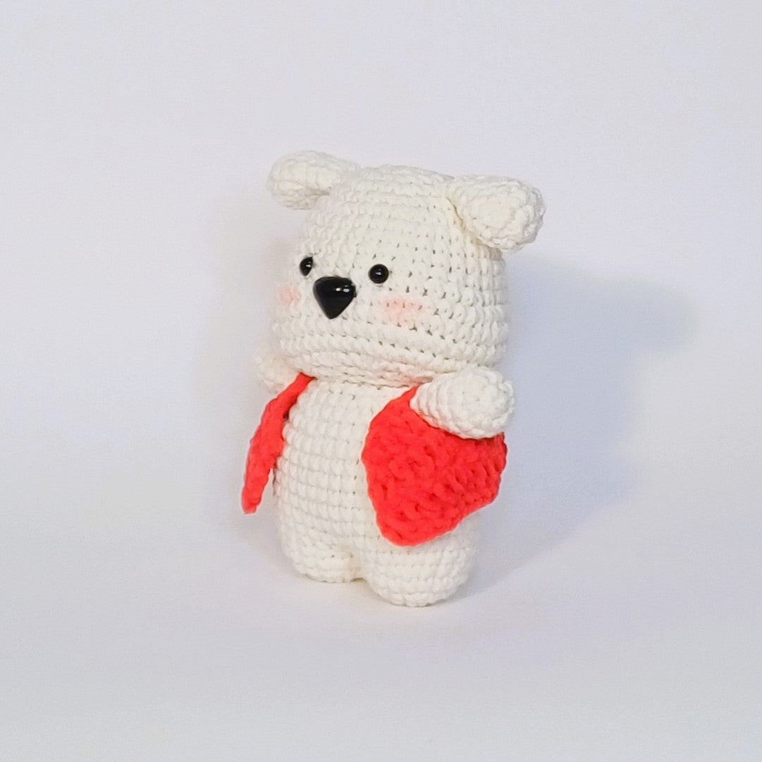 Peluche au crochet de l'adorable chiot