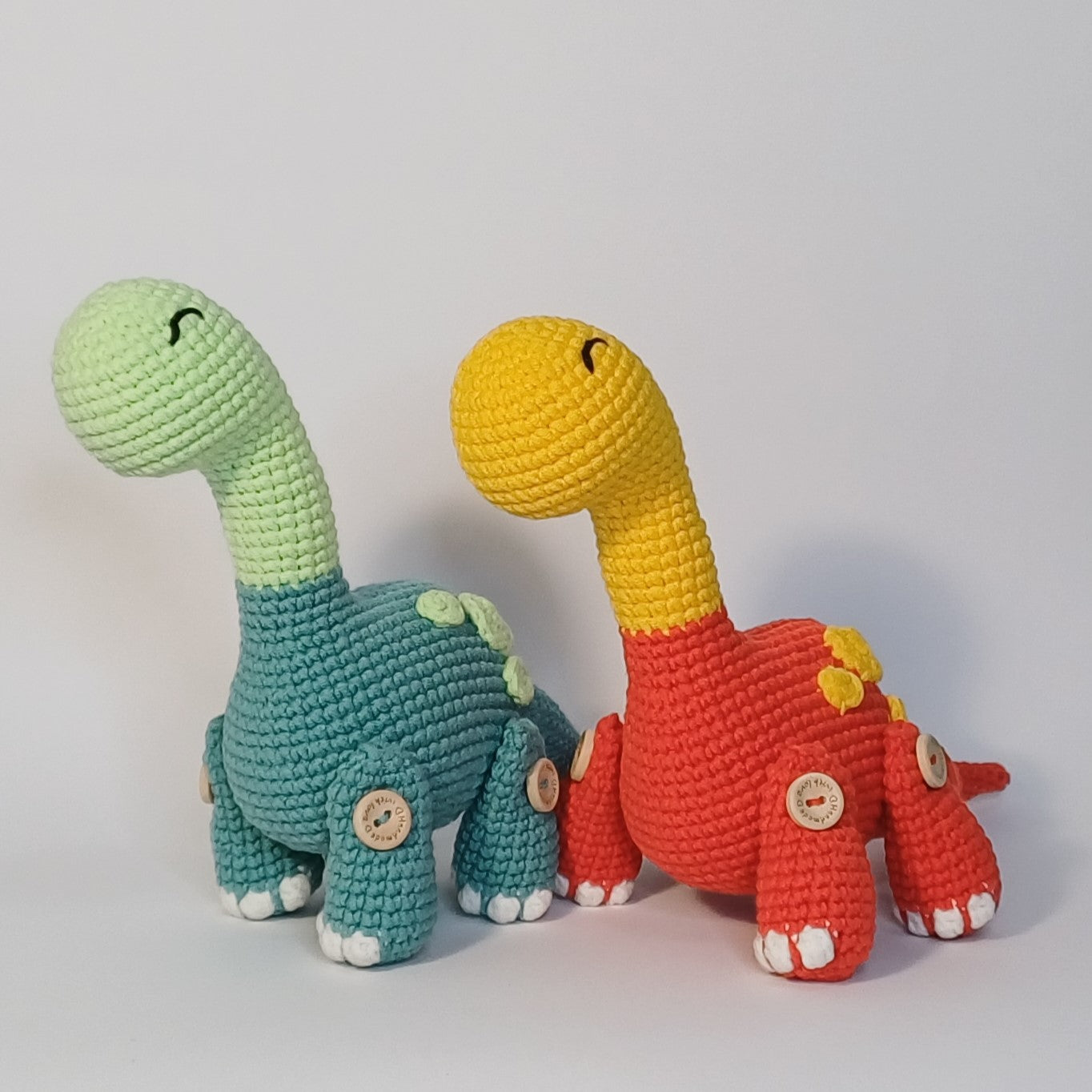Dinosaure herbivore fait main au crochet