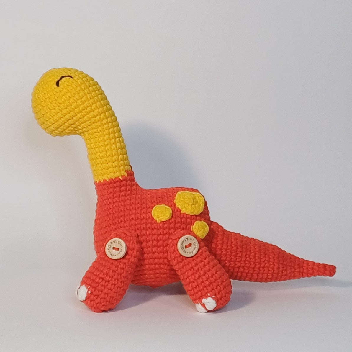 Dinosaure herbivore fait main au crochet