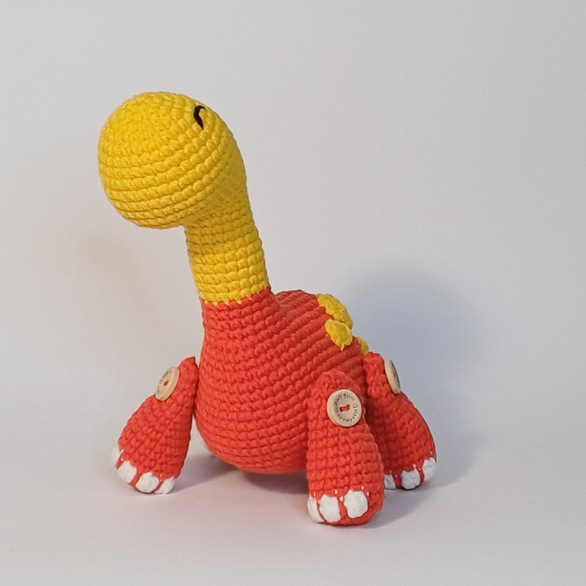 Dinosaure herbivore fait main au crochet