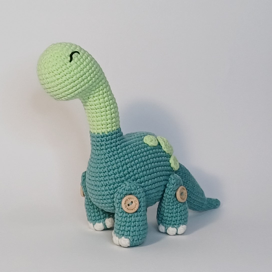 Dinosaure herbivore fait main au crochet