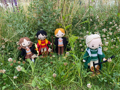 Handmade Crochet Hermione Granger, Harry Potter, Ron Weasley, Draco Malfoy