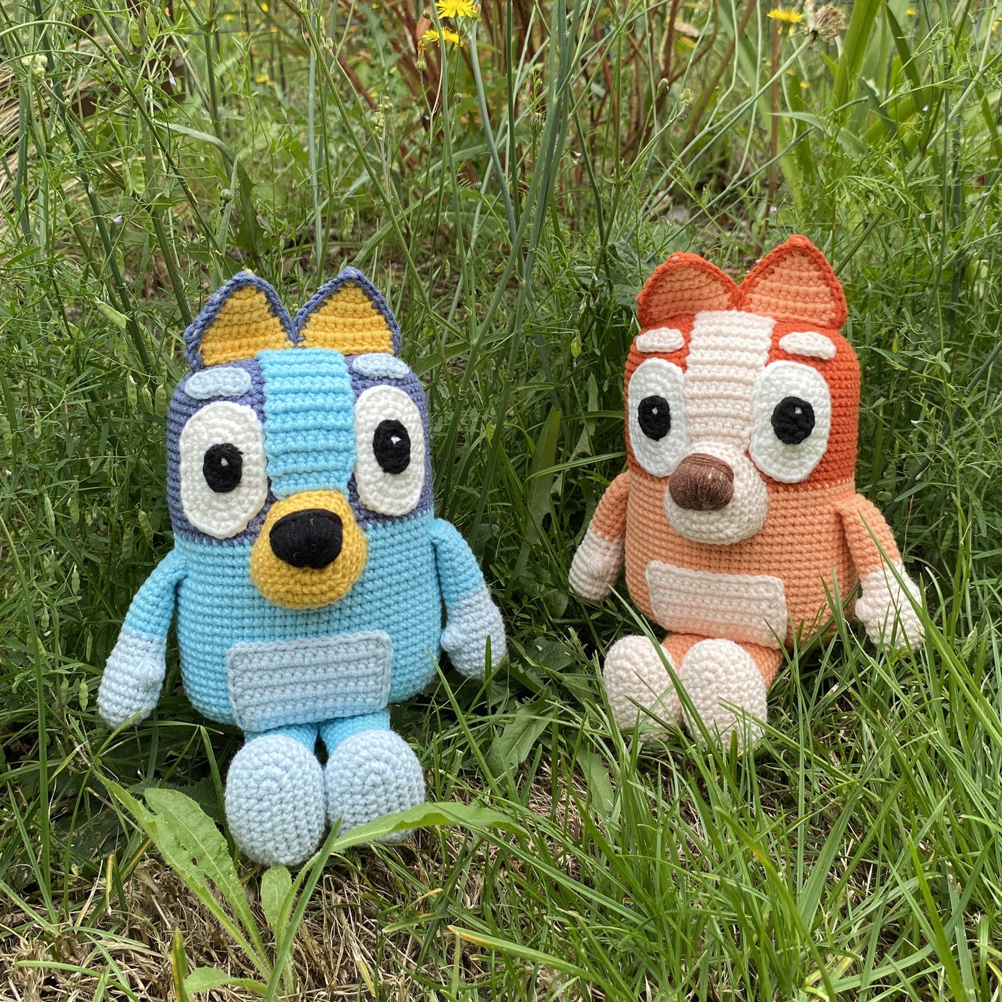 Handmade Crochet Bluey and Bingo