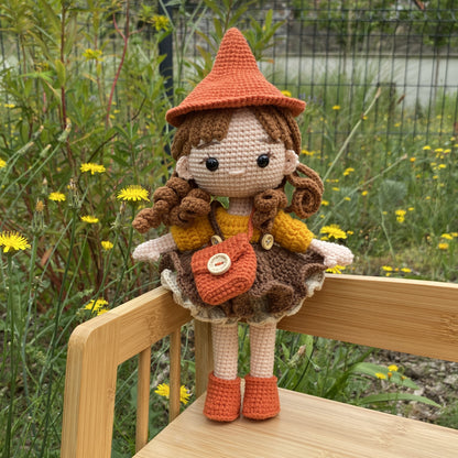 Handmade Crochet Wizard Doll