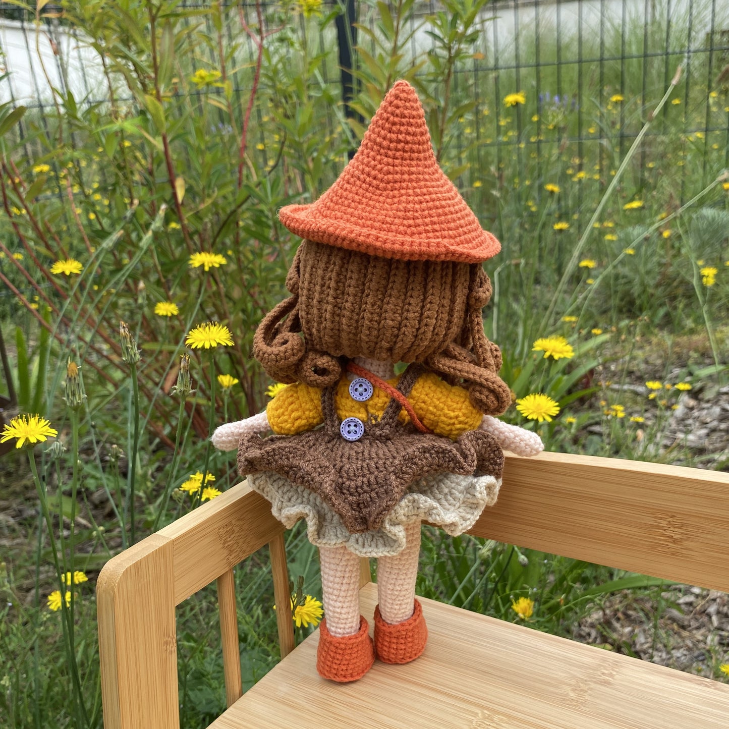 Handmade Crochet Wizard Doll