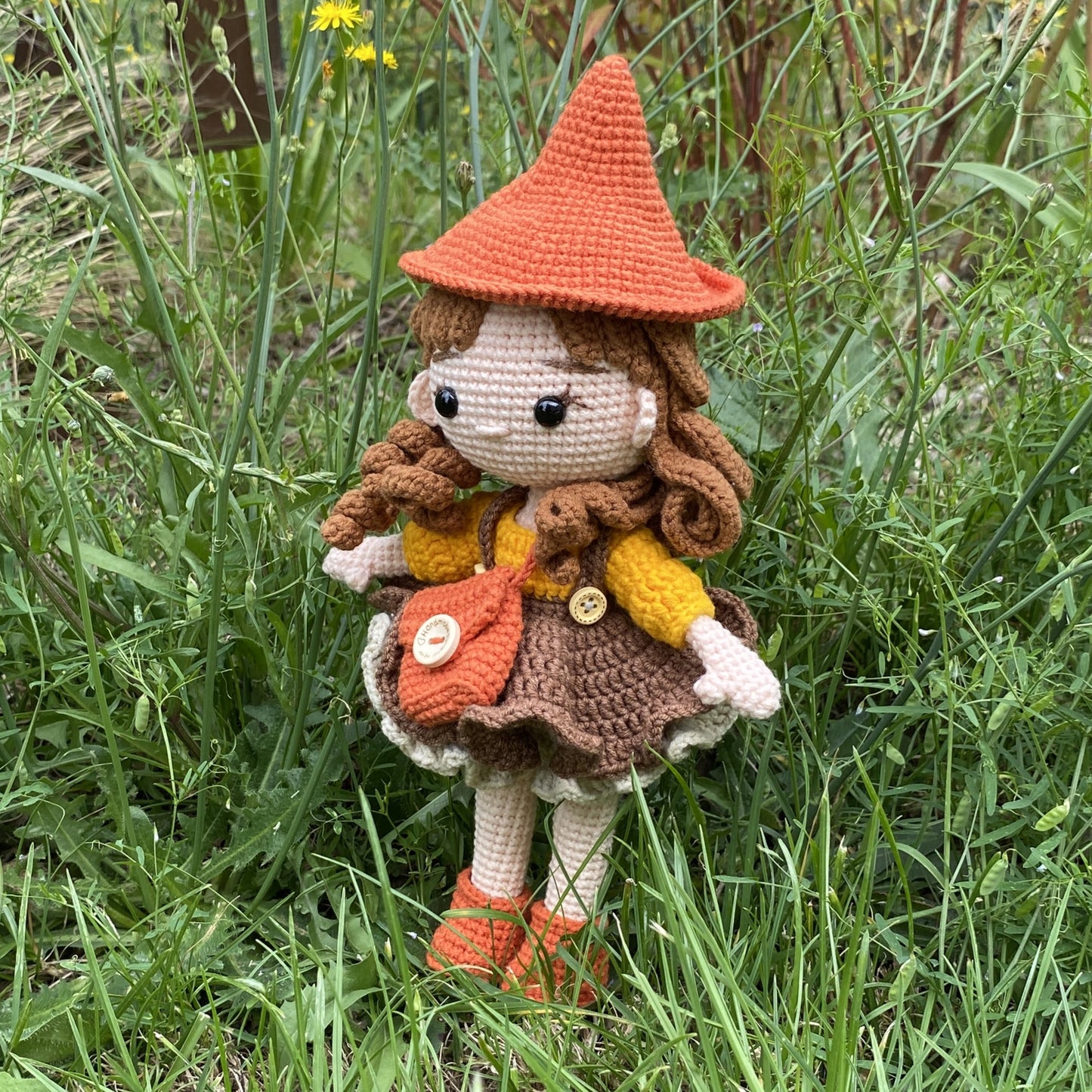 Handmade Crochet Wizard Doll