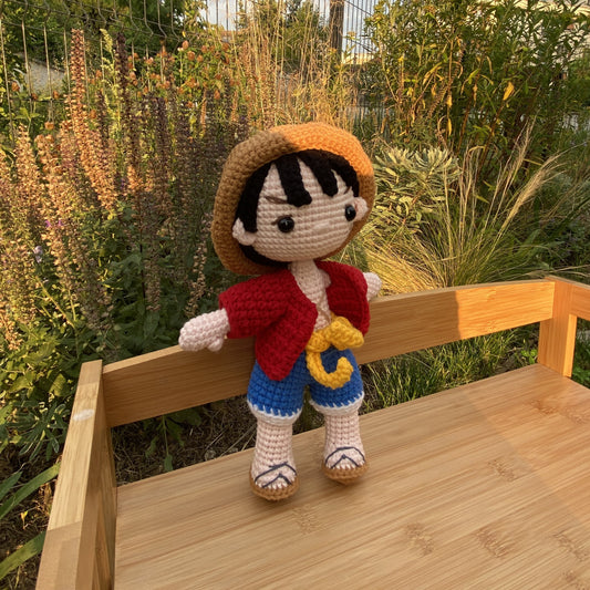 Handmade Crochet One Piece Monkey D. Luffy