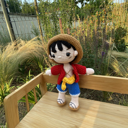 Handmade Crochet One Piece Monkey D. Luffy