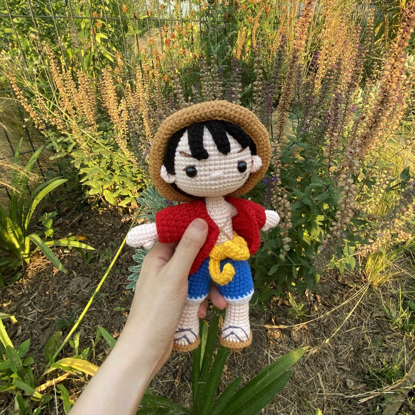 Handmade Crochet One Piece Monkey D. Luffy