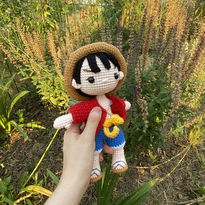 Handmade Crochet One Piece Monkey D. Luffy