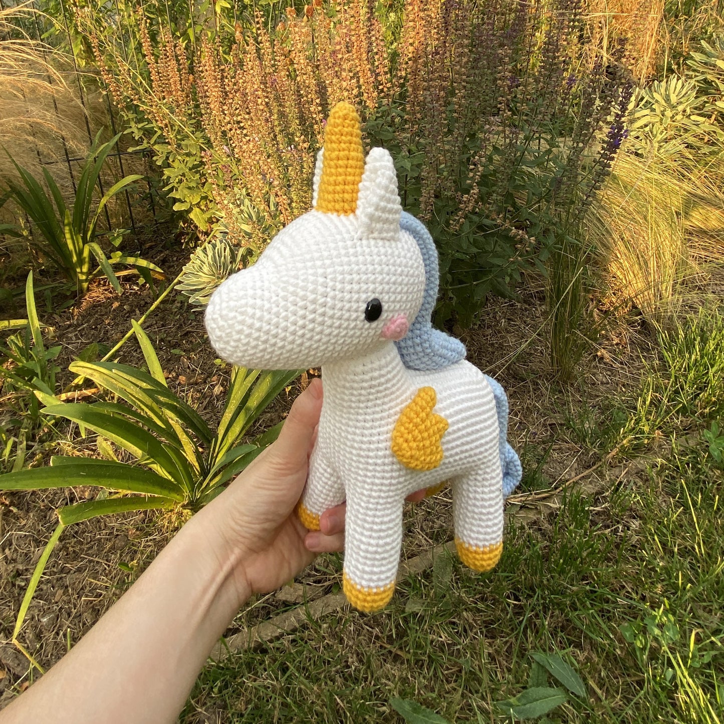 Handmade Crochet Unicorn Horse