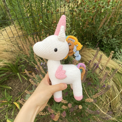 Handmade Crochet Unicorn Horse