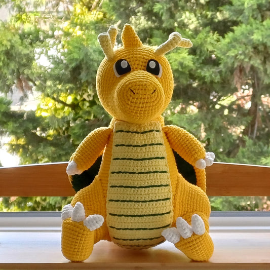 Giant Dragonite Pokemon Handmade Crochet