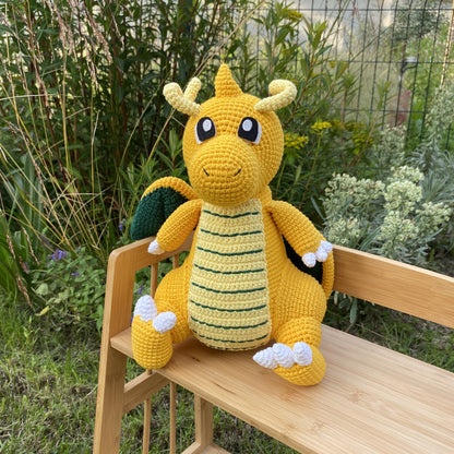 Giant Dragonite Pokemon Handmade Crochet