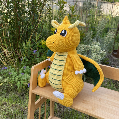 Giant Dragonite Pokemon Handmade Crochet