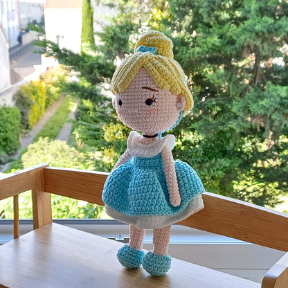 Handmade Crochet Amigurumi Cinderella Doll