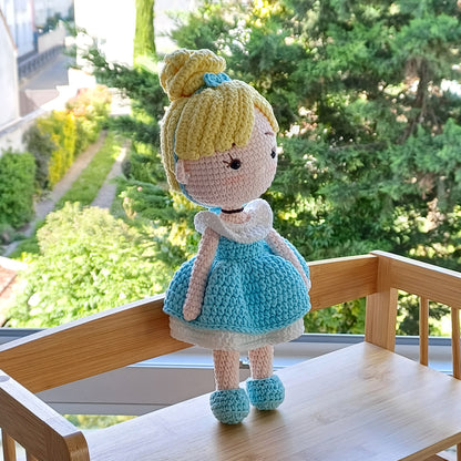 Handmade Crochet Amigurumi Cinderella Doll