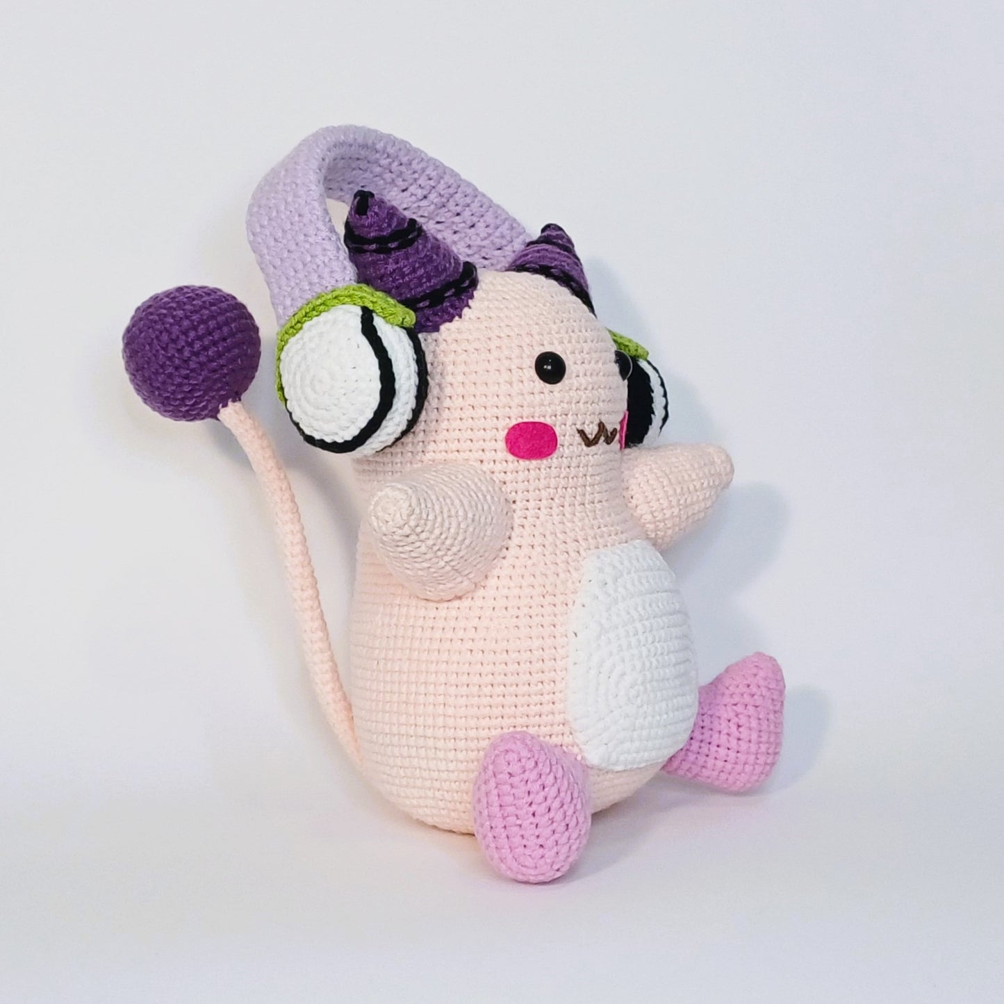 Handmade crochet MapleStory Pink Bean