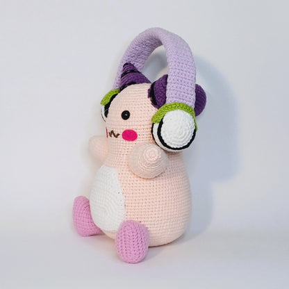 Handmade crochet MapleStory Pink Bean