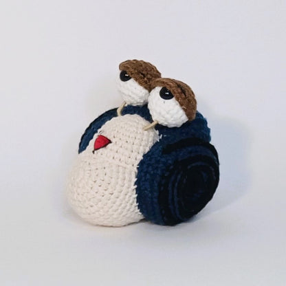 Handmade crochet MapleStory Blue Snail