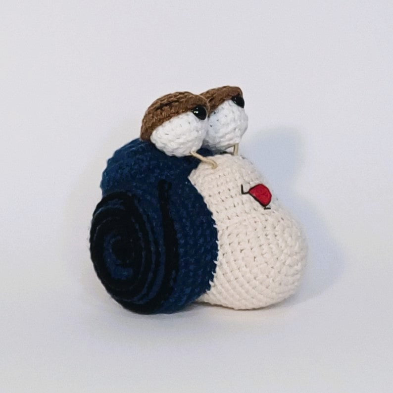 Handmade crochet MapleStory Blue Snail