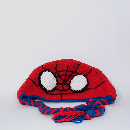 Spider-Man Beanie Crochet Handmade