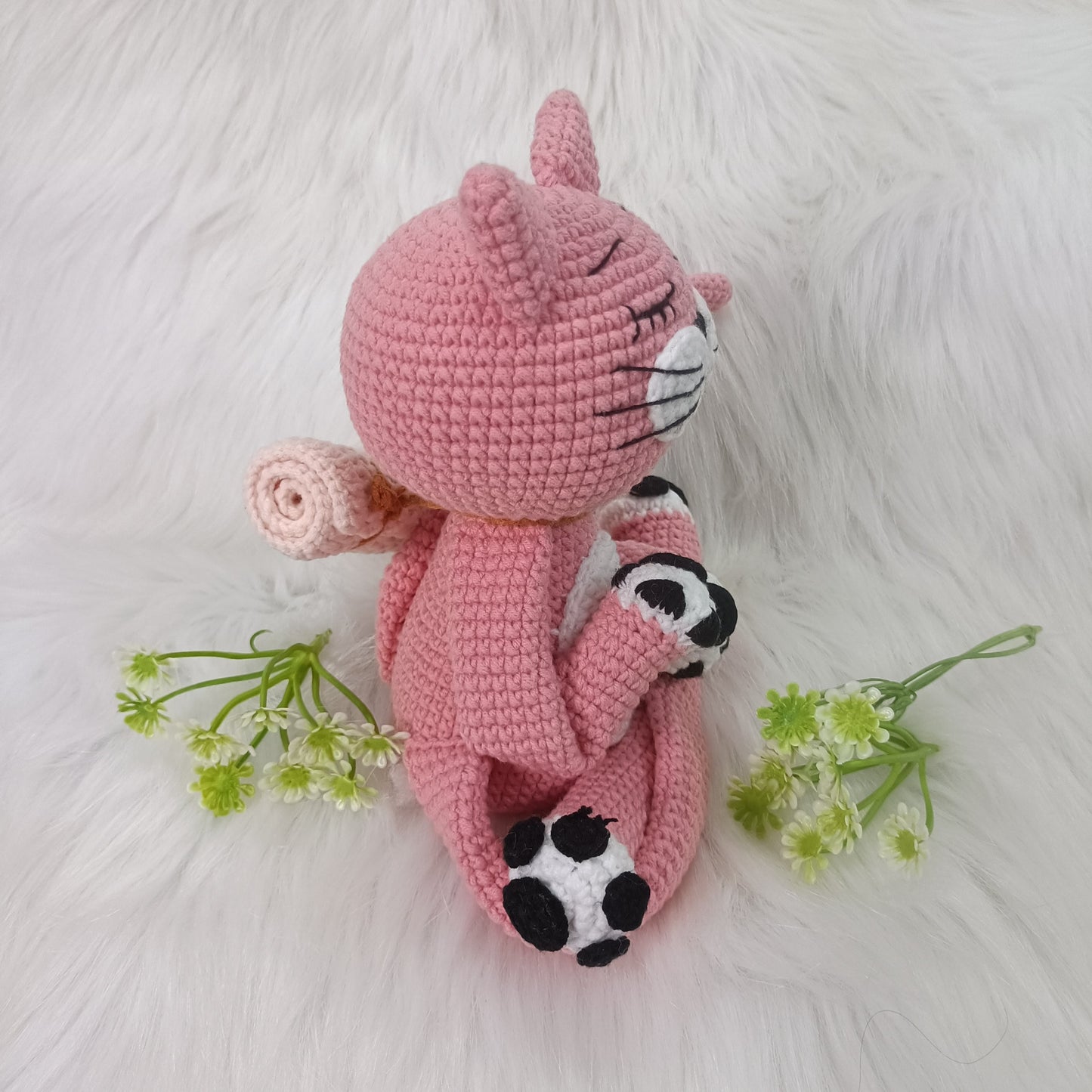 Yogi Cat Amigurumi Handmade Crochet