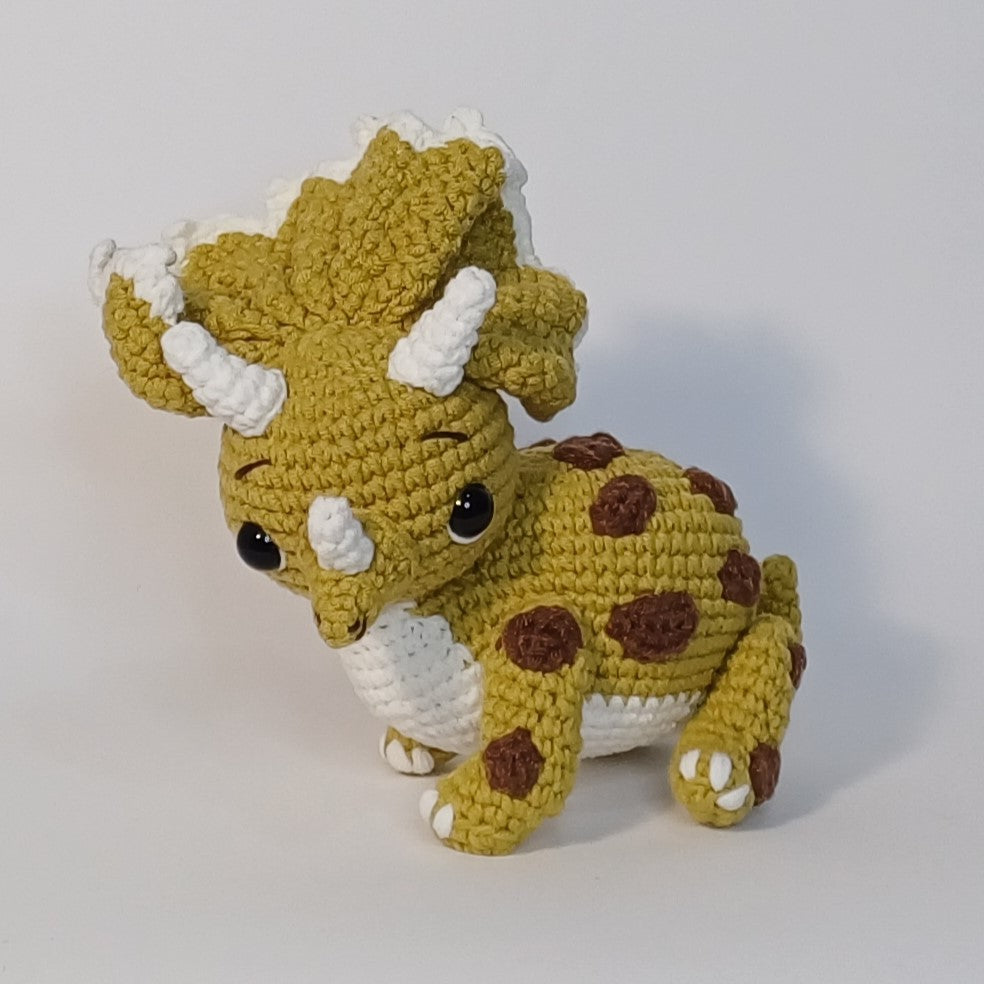 Triceratops Dinosaur Handmade Crochet