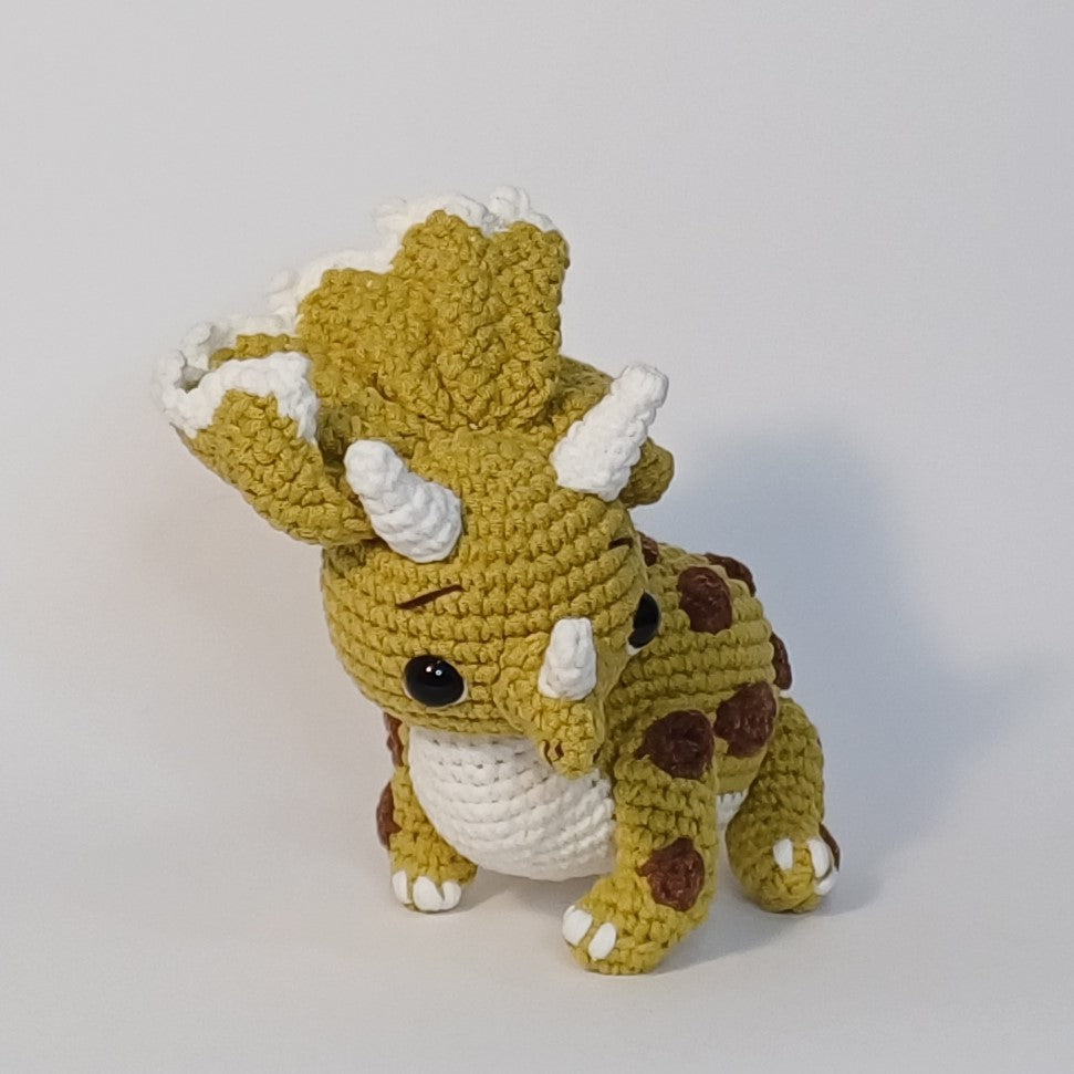 Triceratops Dinosaur Handmade Crochet